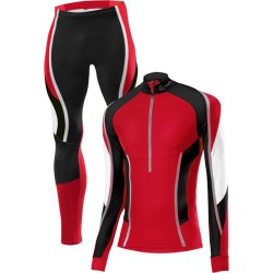 Löffler costume de course noir-rouge (enfants)